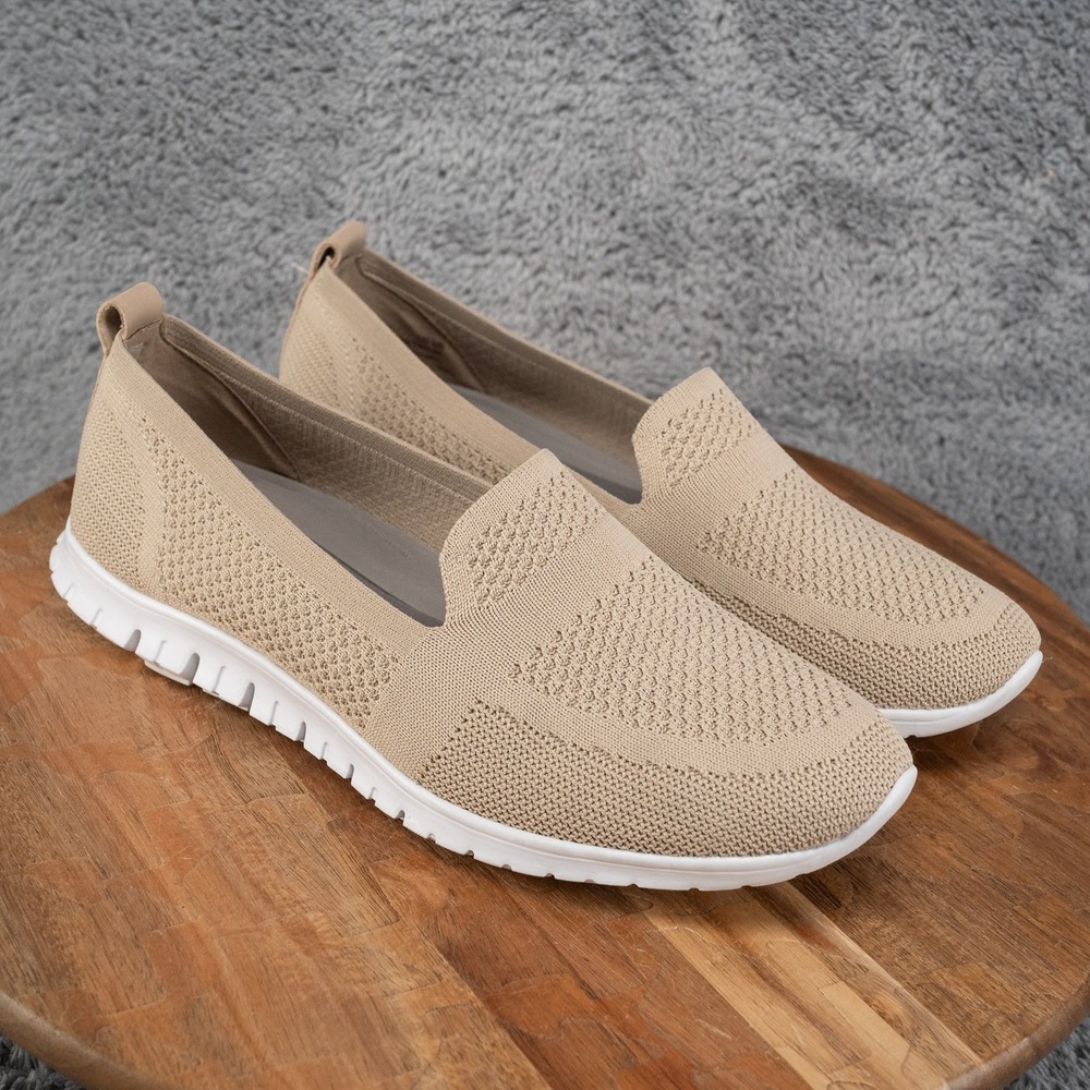Cole Haan Zerogrand Slip On Loafer Style Show W20355 Beige Women's 10.5B Walking
